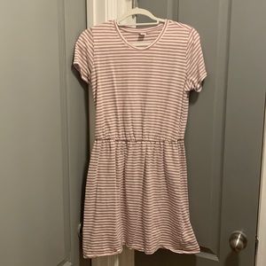 T-shirt dress with elastic waist